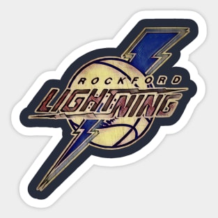 Rockford Lightning Basketball Sticker
